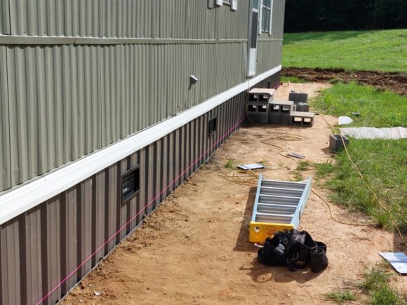 Mobile Home Skirting Install